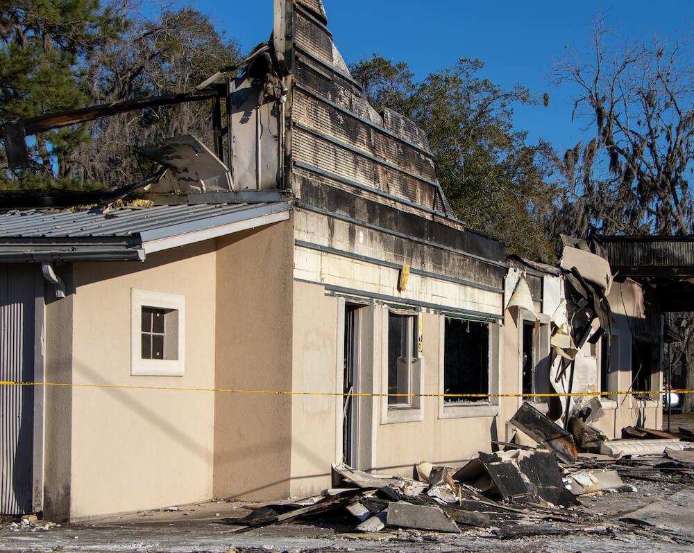 Business Destroyed By Fire