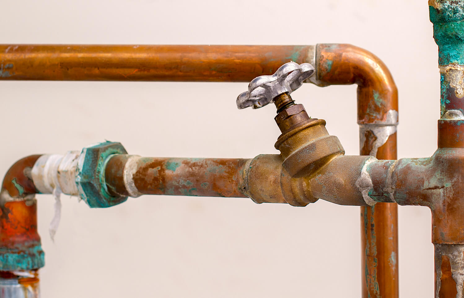 Old Copper Water Pipes