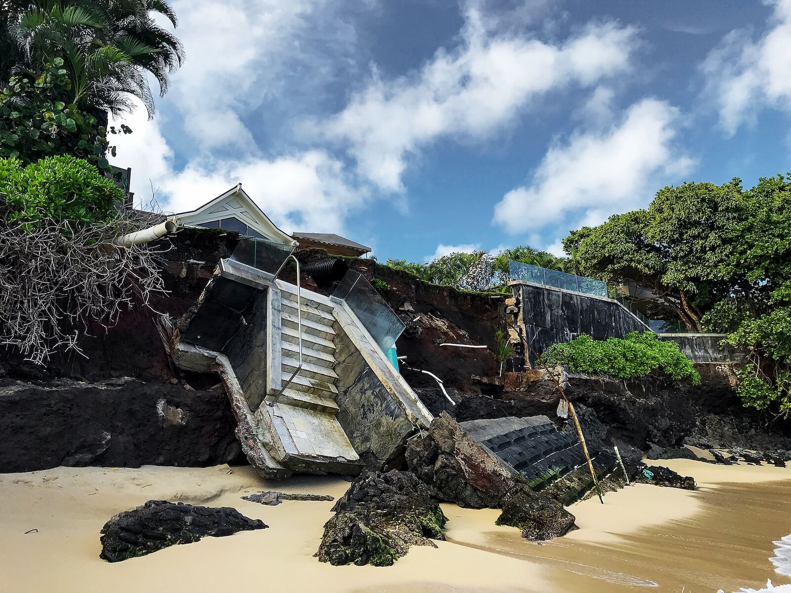 House Damaged in Landslide