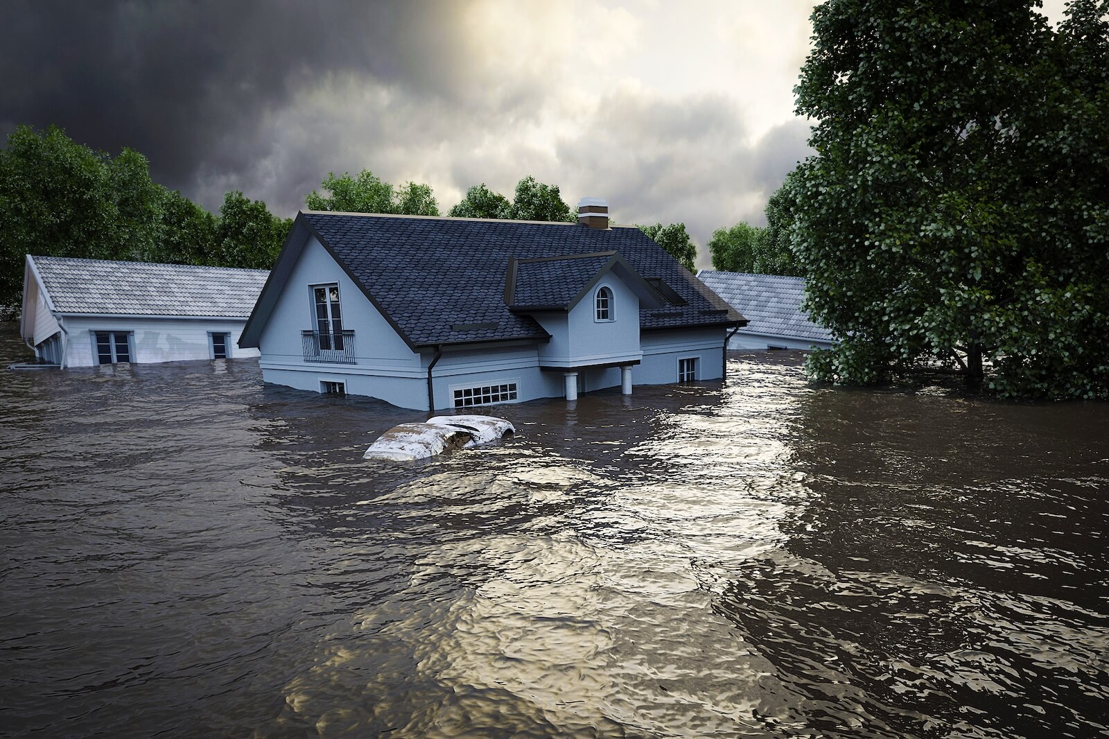 House in Severe Flood