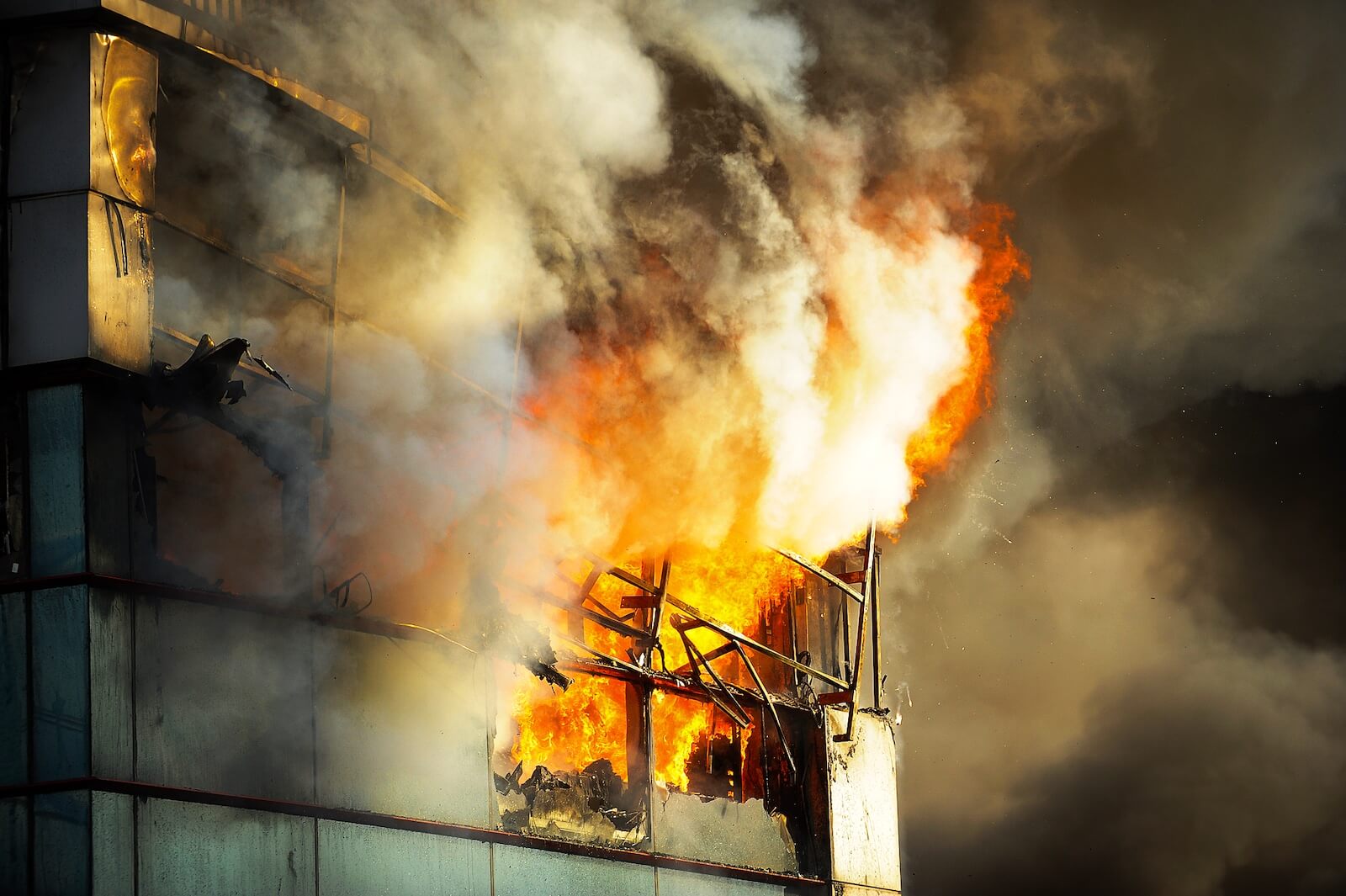 Tall Building on Fire