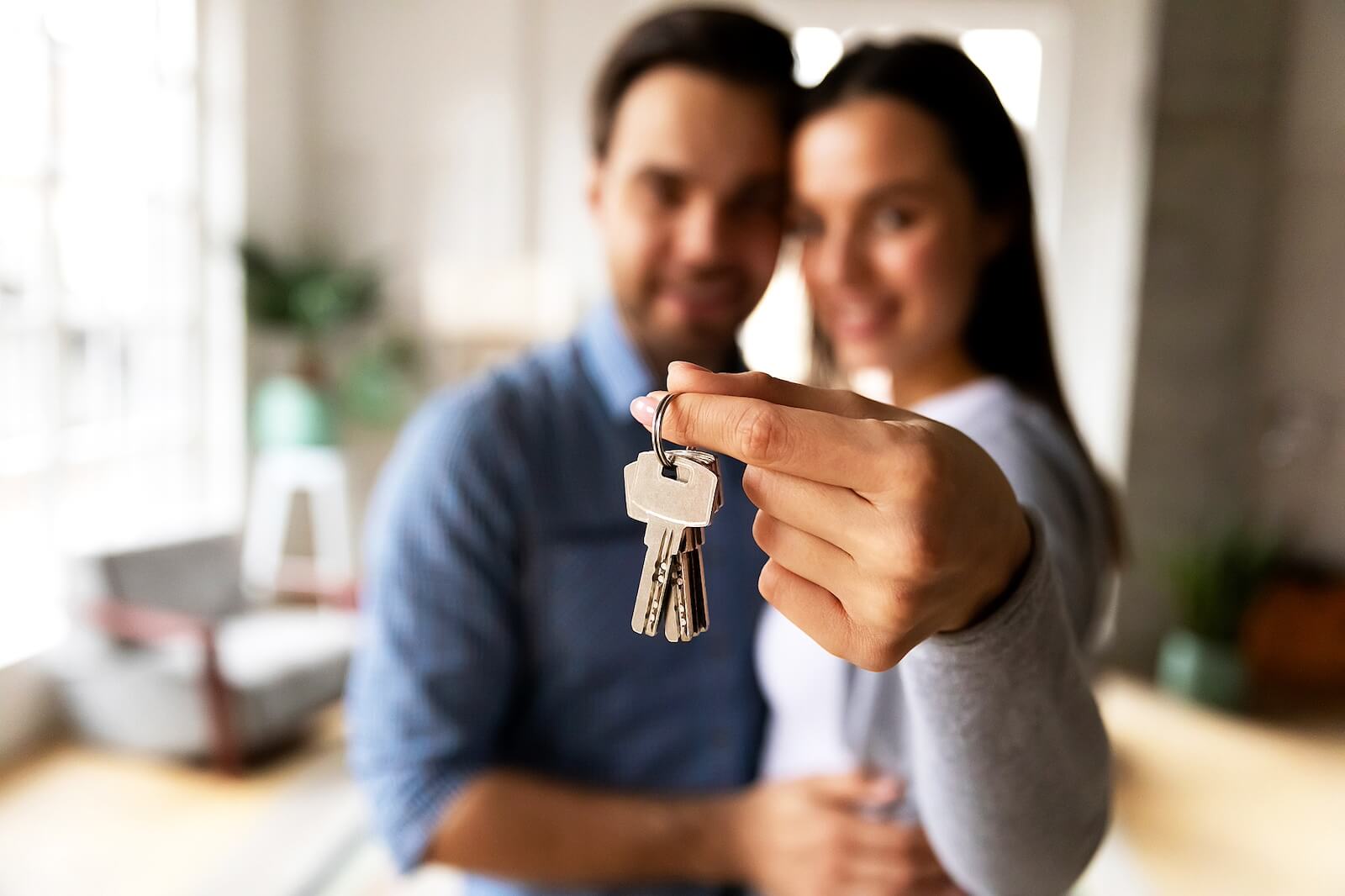 New Homeowners with Keys
