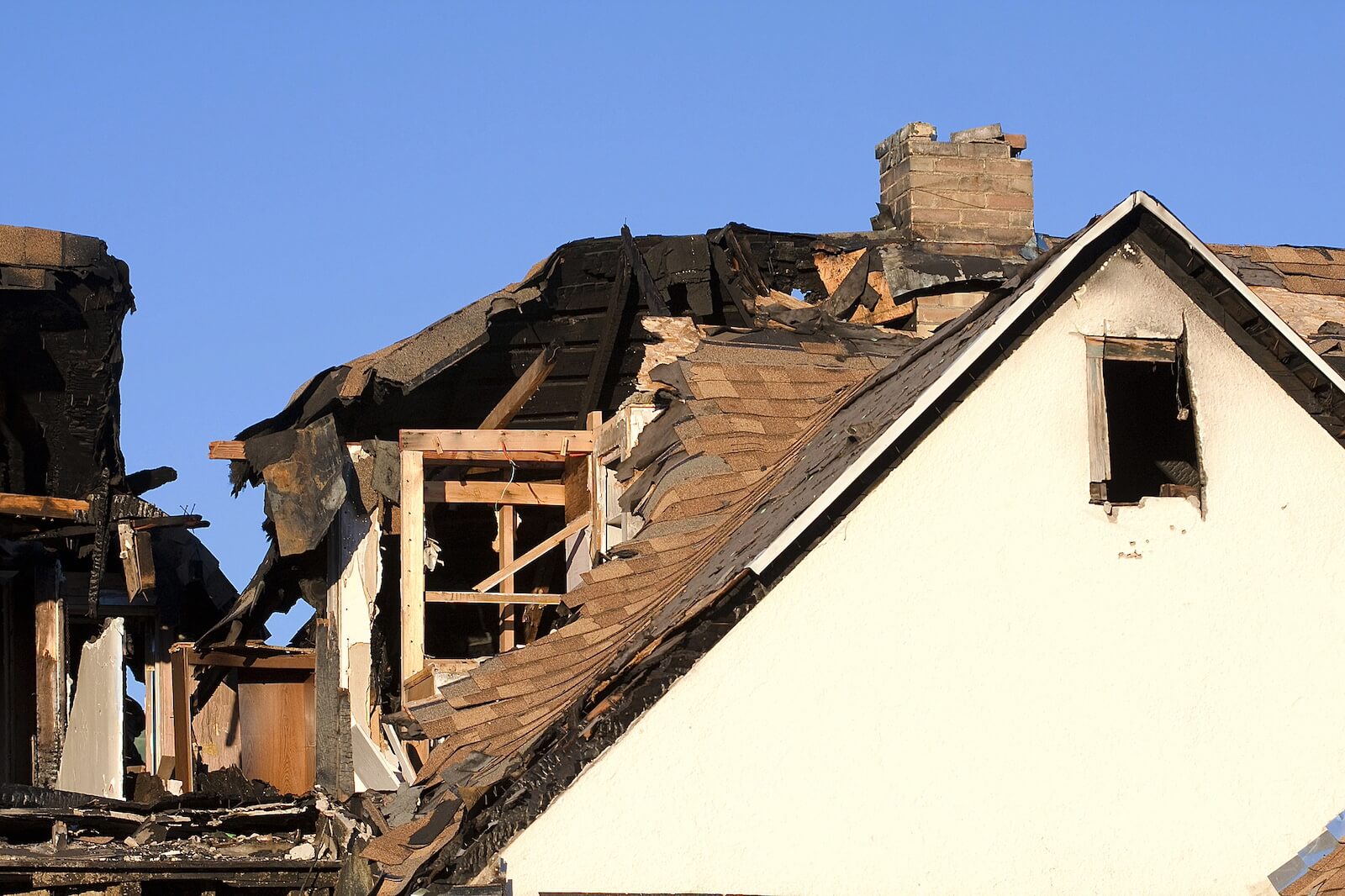 Storm Damaged House