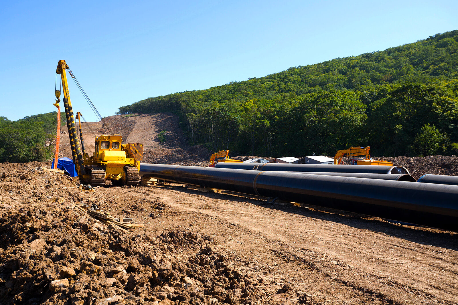 Pipeline Being Built On Condemned Land