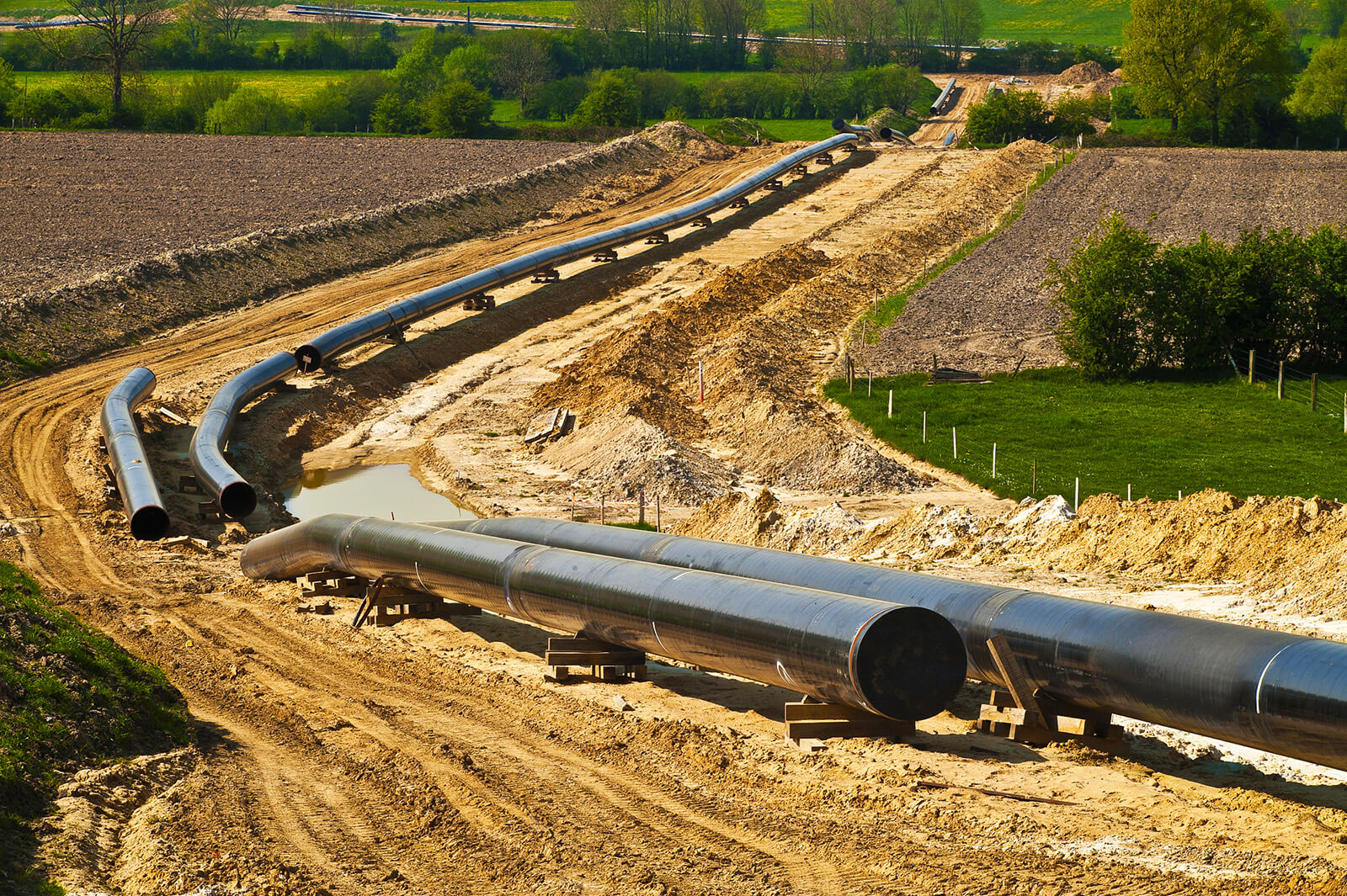 Pipeline Being Constructed