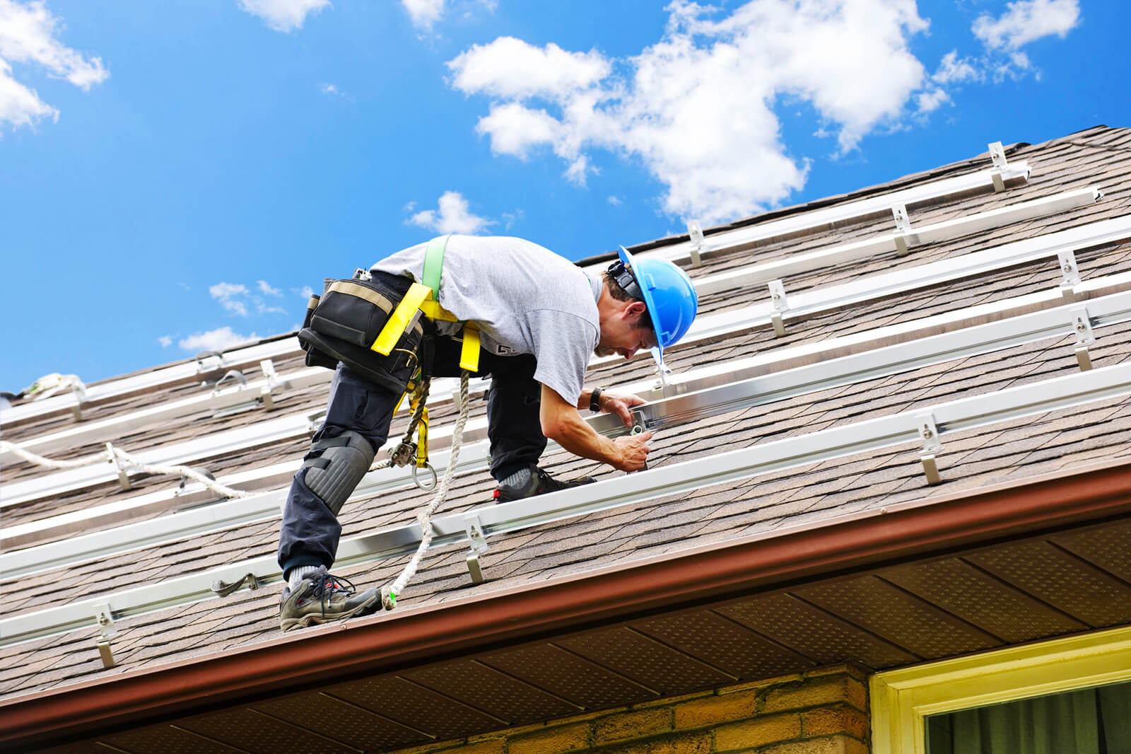 Contractor Fortifying Roof