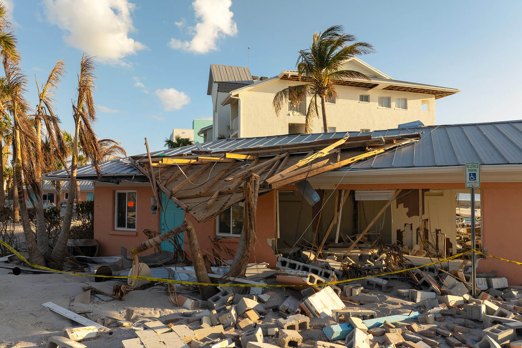 House Damaged By Typhoon